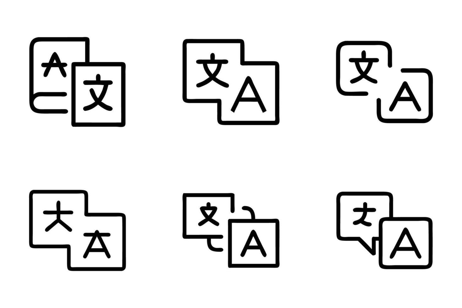 Communication isolated icon bundle vector