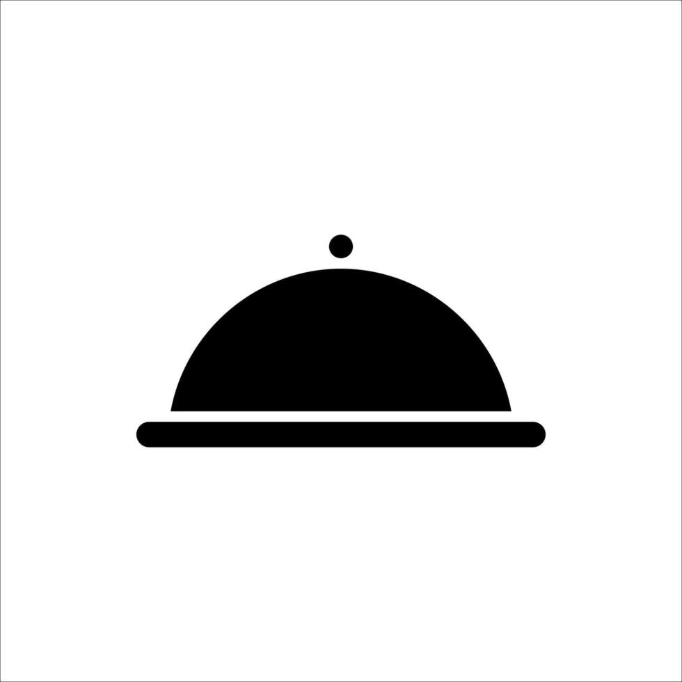 platter icon on white background vector