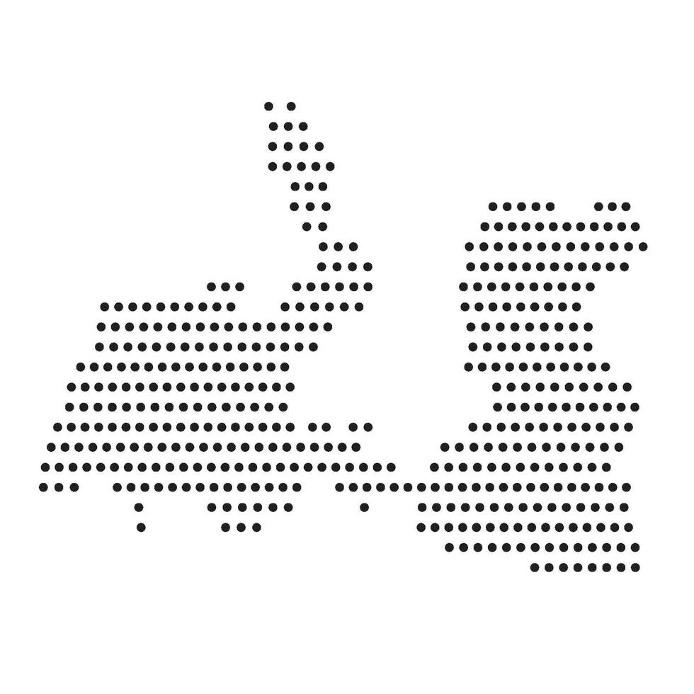 Map of Serang Regency, Banten Halftone vector