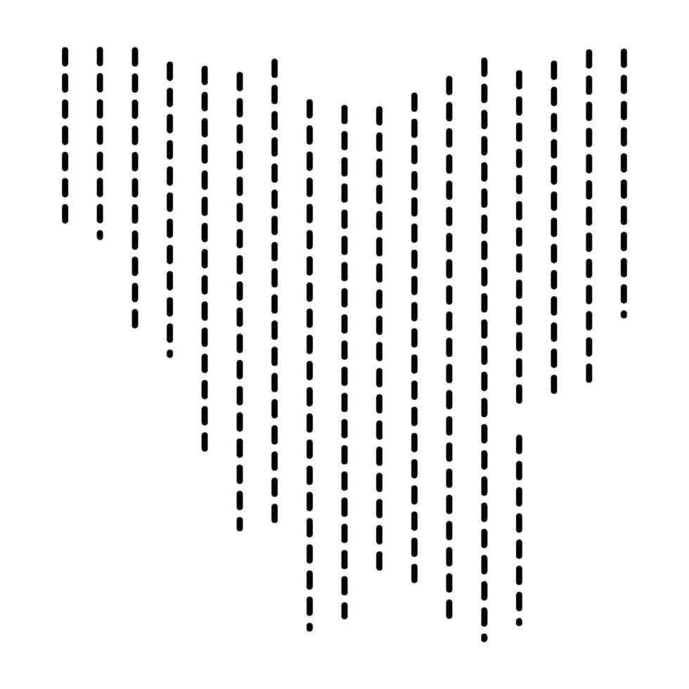 Map Icon Jakarta Indonesia Dashed line vector