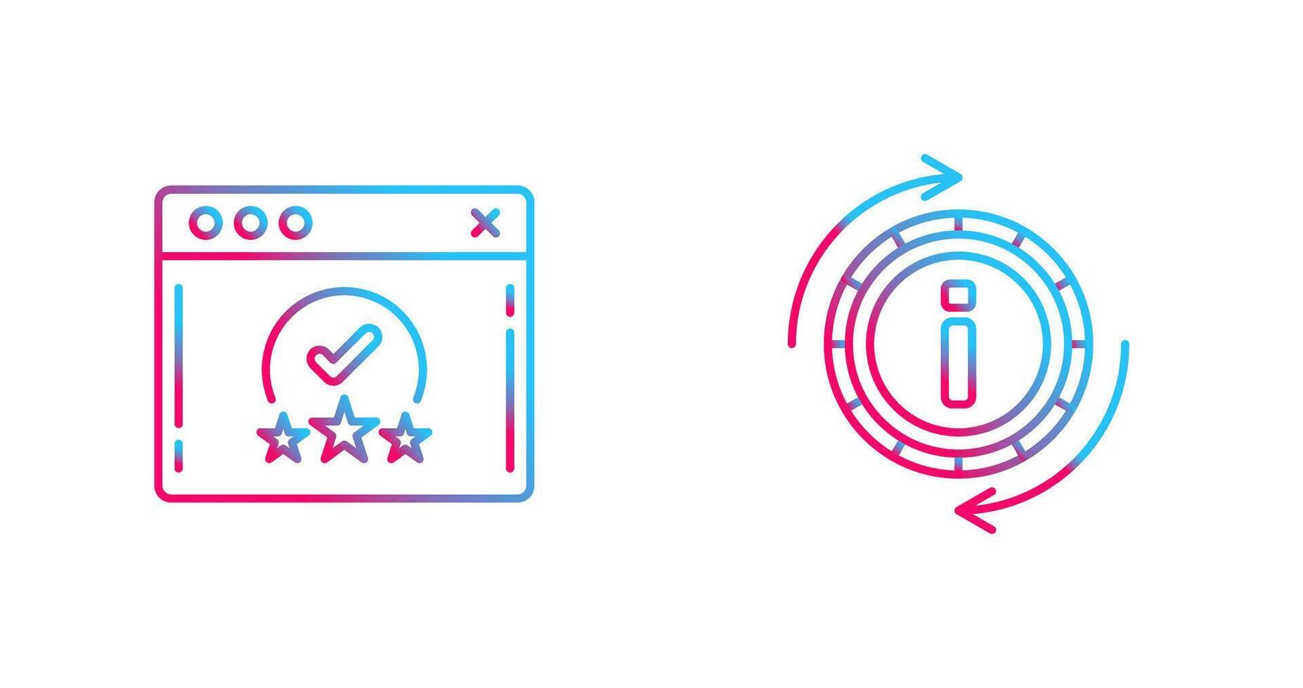 rating and refresh  Icon vector