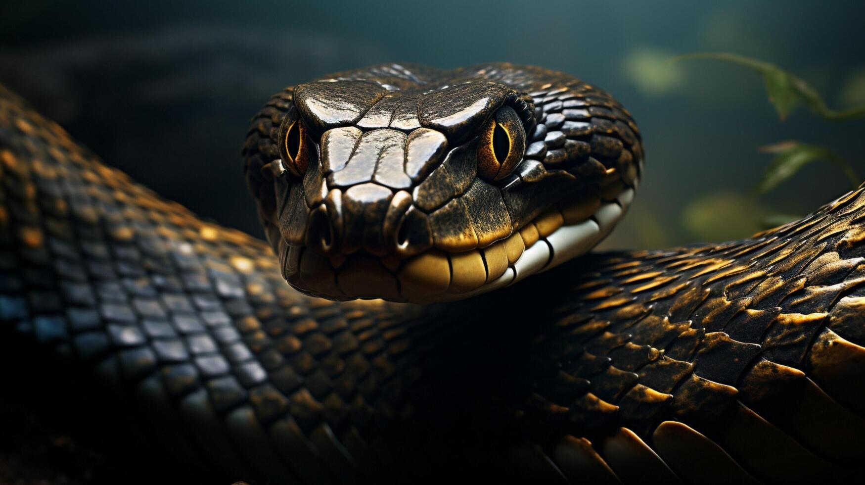 AI generated king cobra high quality image photo