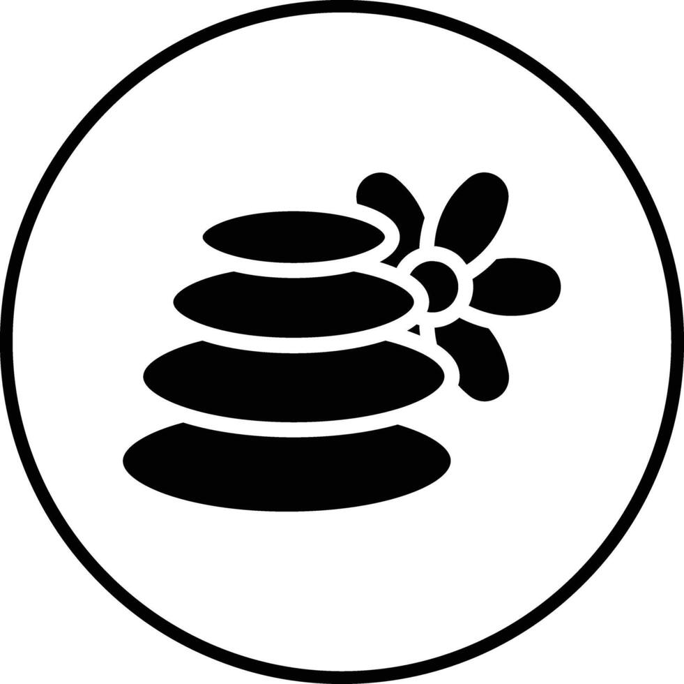 Hot Stone Vector Icon