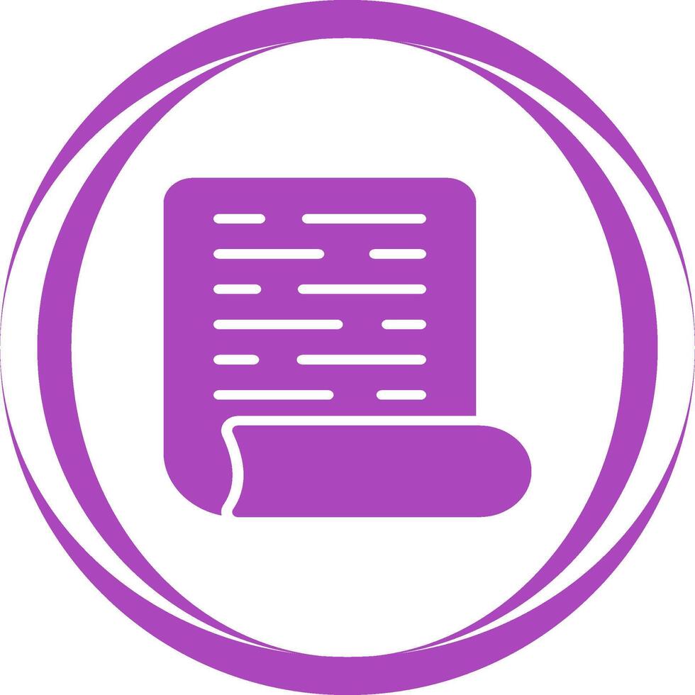 Page with Curl Vector Icon
