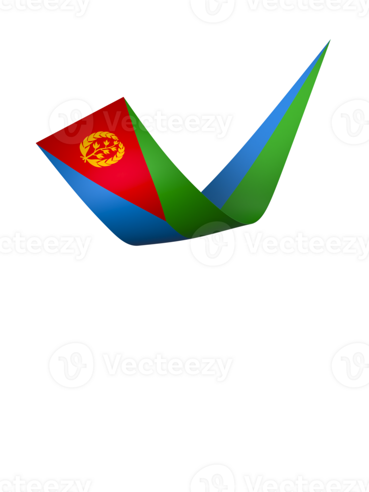 Eritrea flag element design national independence day banner ribbon png