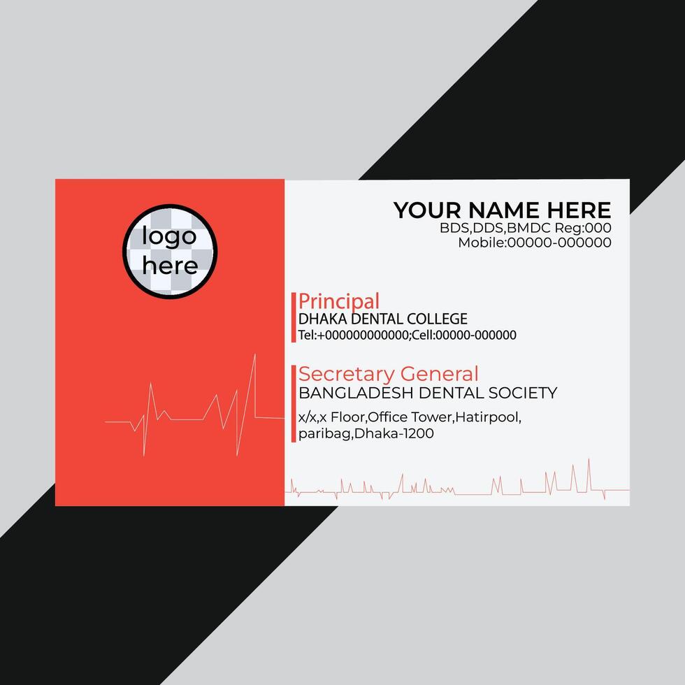 Card Template Design vector