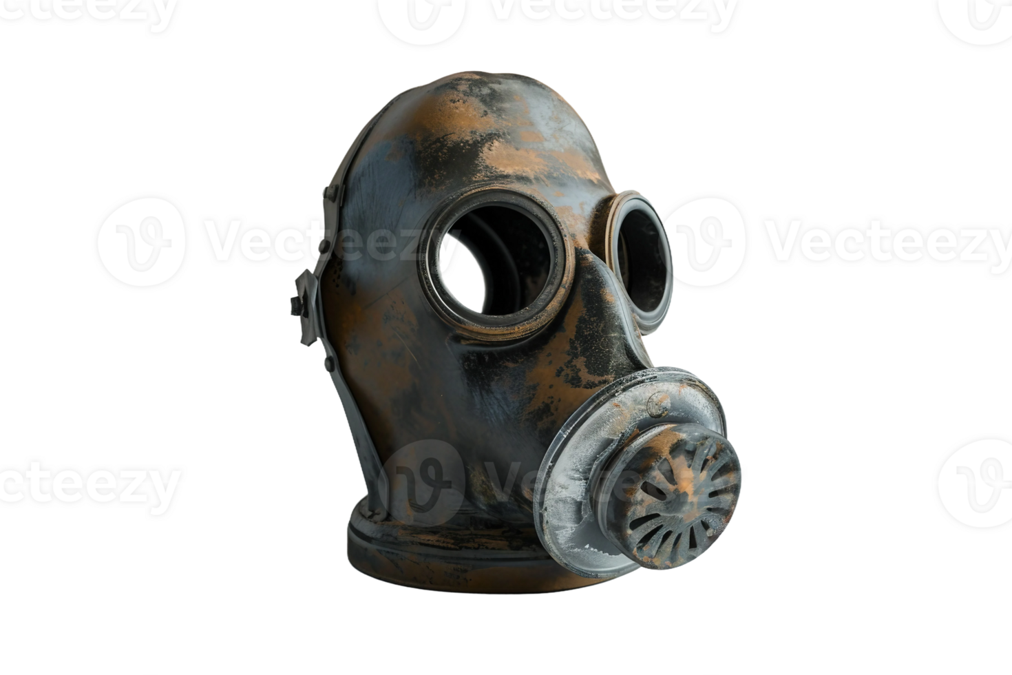 Gas Mask On Transparent Background. png