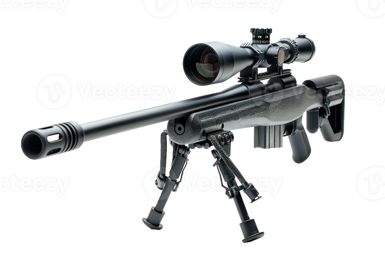 Sniper Rifle Bipod On Transparent Background. png