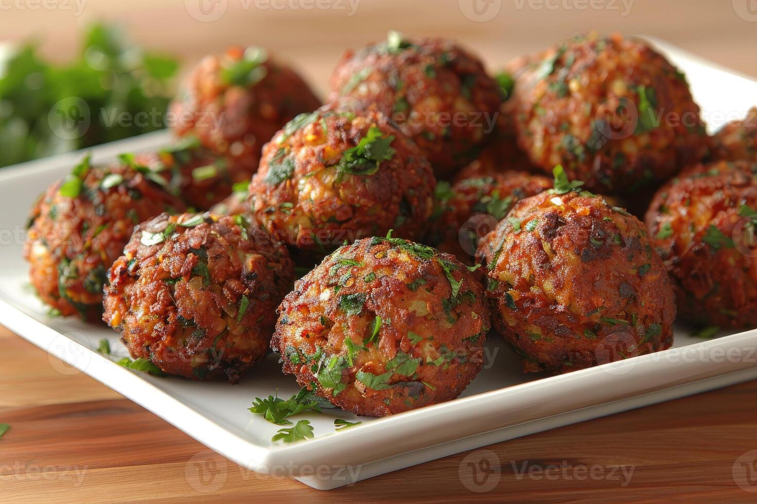 Falafels are deep fried balls traditionally found in Middle Eastern cuisine food professional advertising food photography photo