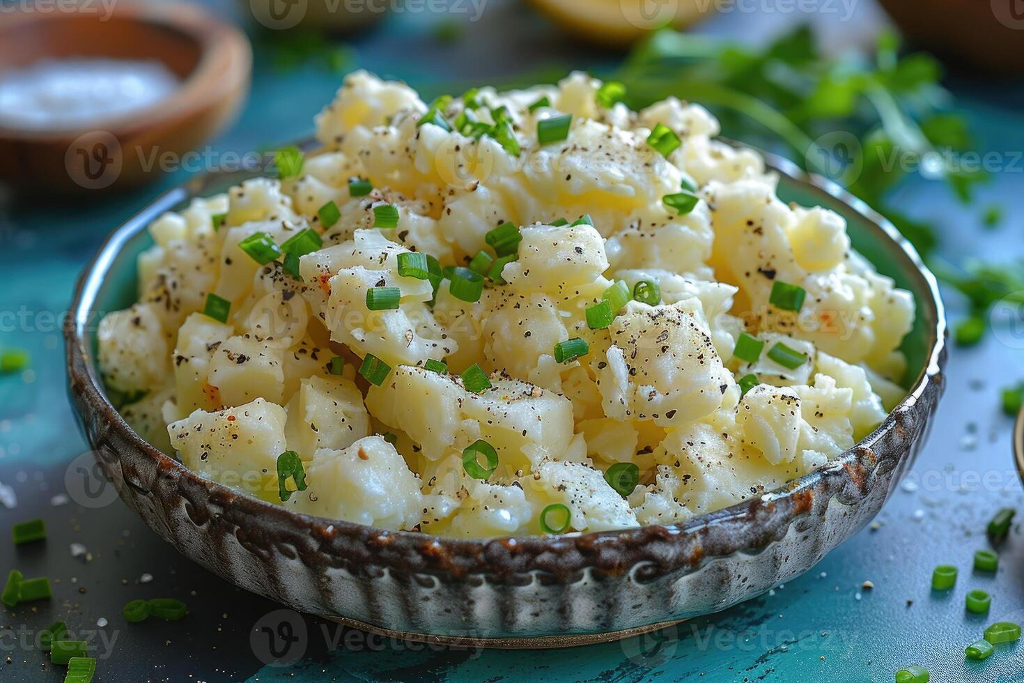 Colcannon is a traditional Irish dish of mashed potatoes with cabbage food professional advertising food photography photo