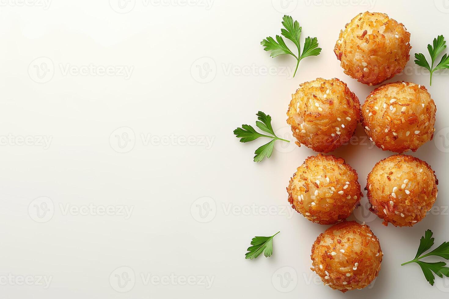 Falafels are deep fried balls traditionally found in Middle Eastern cuisine food professional advertising food photography photo