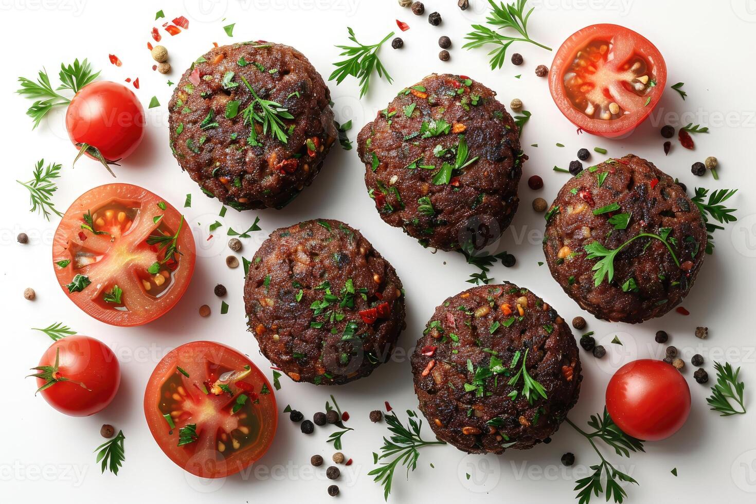 Falafels are deep fried balls traditionally found in Middle Eastern cuisine food professional advertising food photography photo