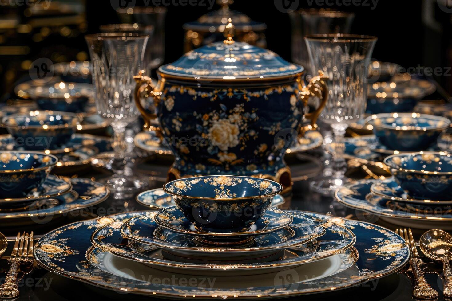 table set and cutlery with ramadan theme advertising food photography photo