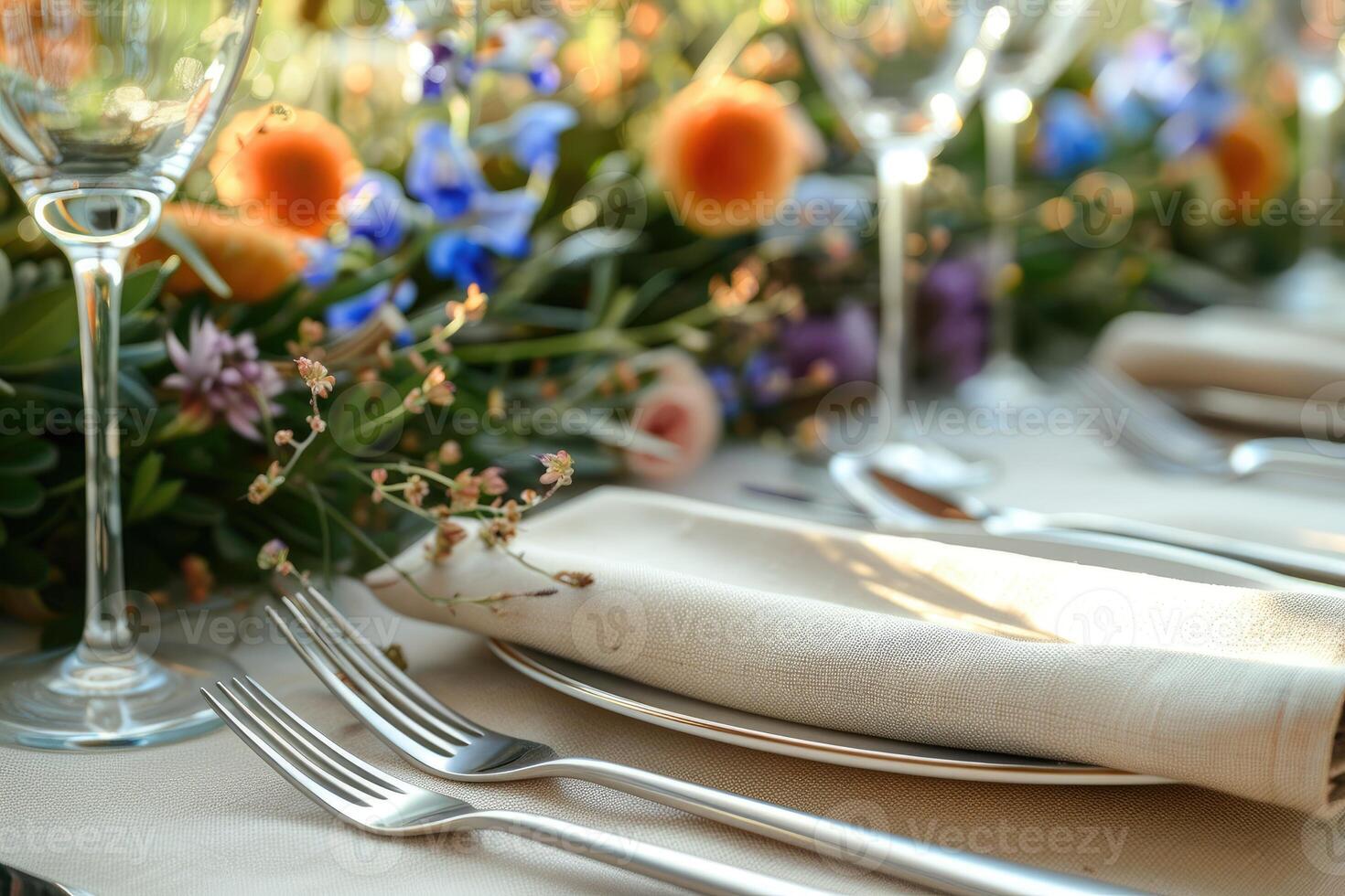 table set and cutlery with ramadan theme advertising food photography photo