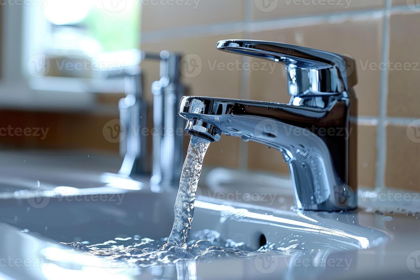 faucet in modern kitchen sink professional advertising photography photo