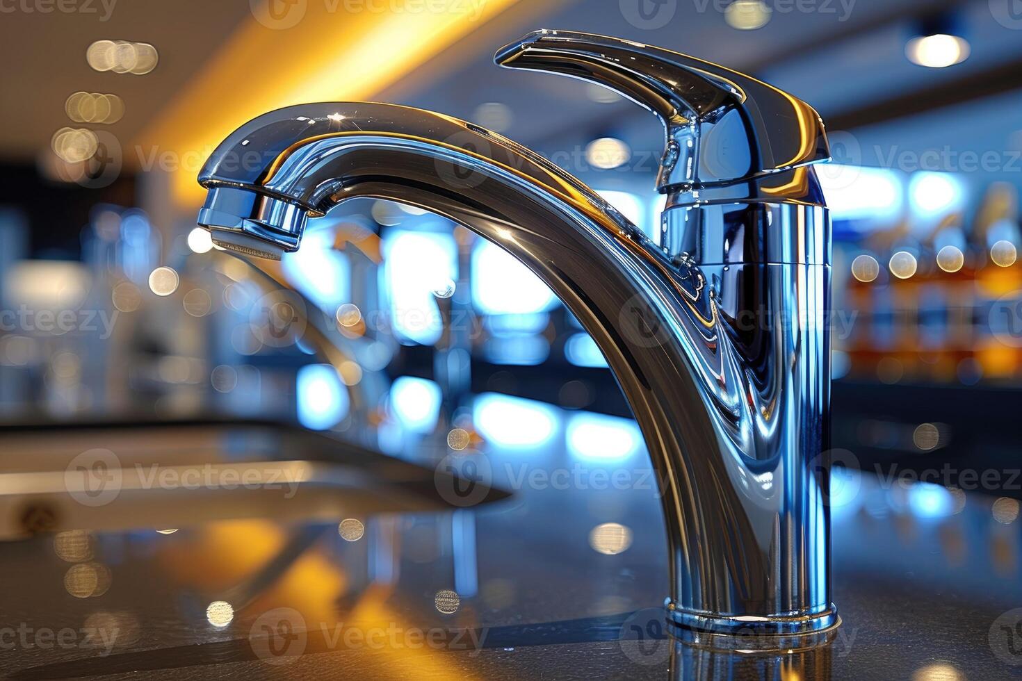 faucet in modern kitchen sink professional advertising photography photo
