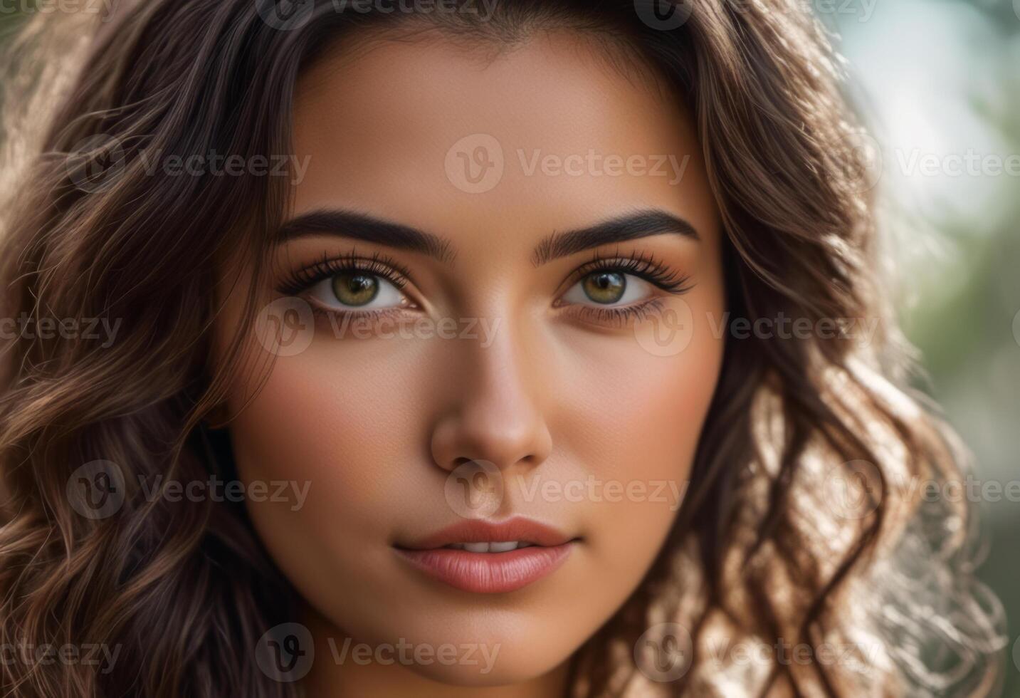 A Portrait Of Breathtakingly Gorgeous, Exotic, Beautiful Woman. photo