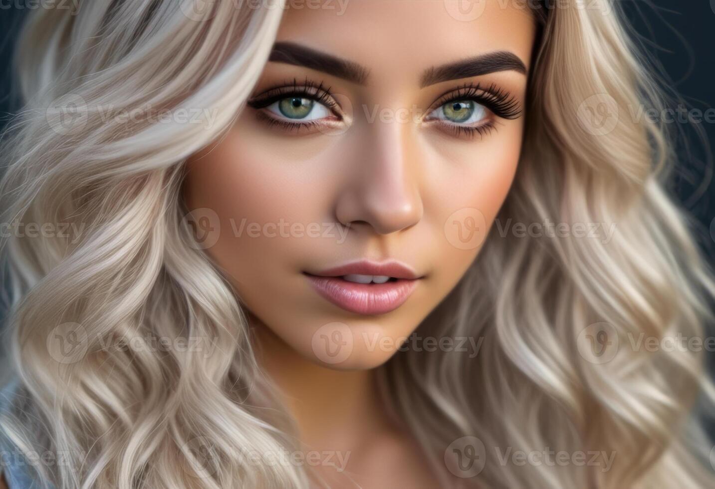 A Portrait Of Breathtakingly Gorgeous, Exotic, Beautiful Woman. photo