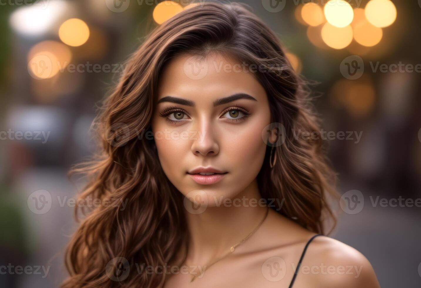 A Portrait Of Breathtakingly Gorgeous, Exotic, Beautiful Woman. photo