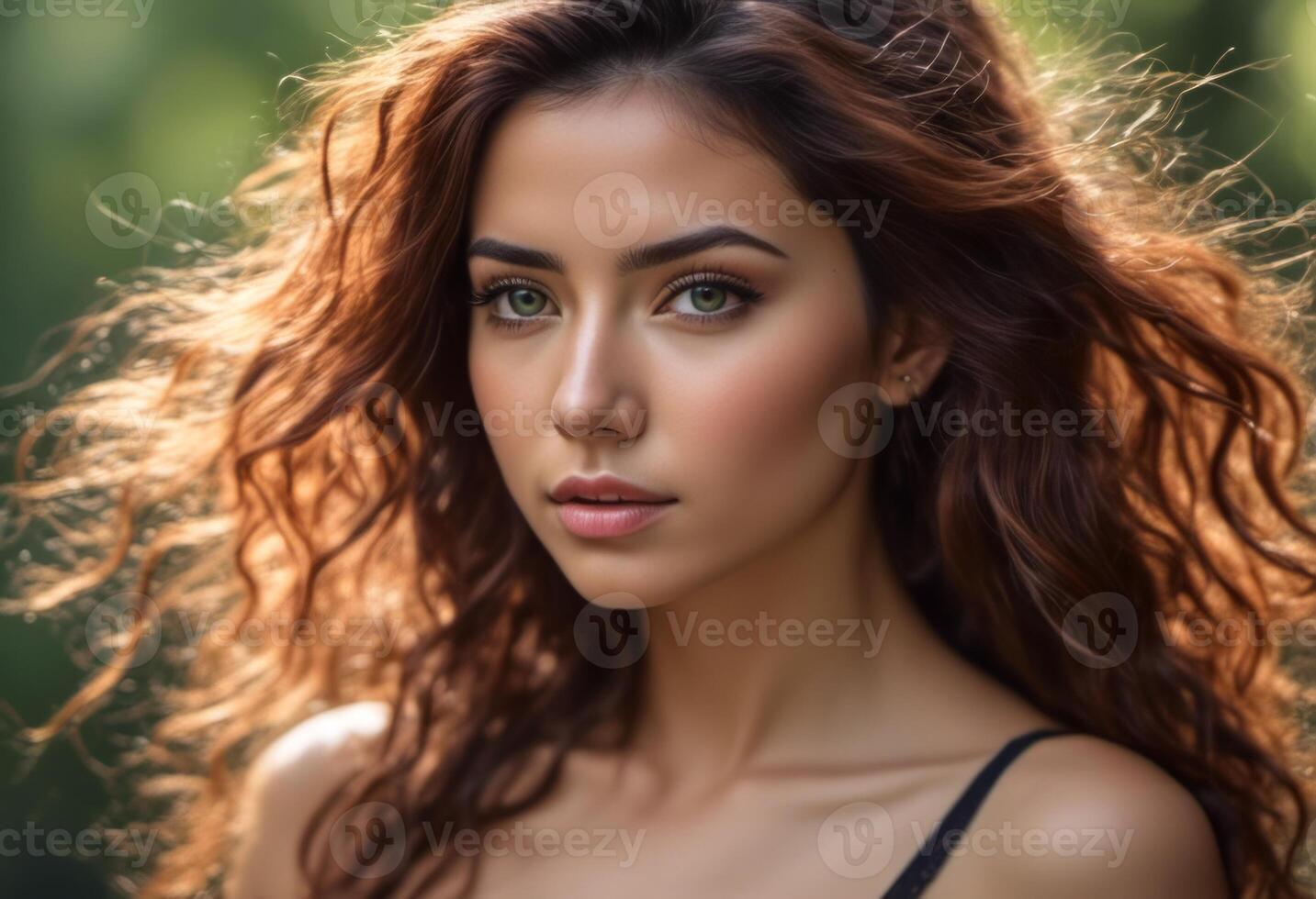A Portrait Of Breathtakingly Gorgeous, Exotic, Beautiful Woman. photo