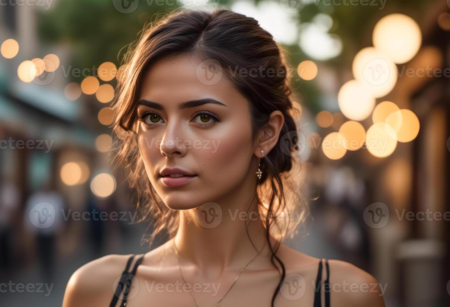 A Portrait Of Breathtakingly Gorgeous, Exotic, Beautiful Woman. photo