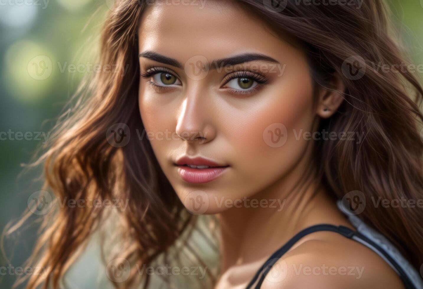 A Portrait Of Breathtakingly Gorgeous, Exotic, Beautiful Woman. photo