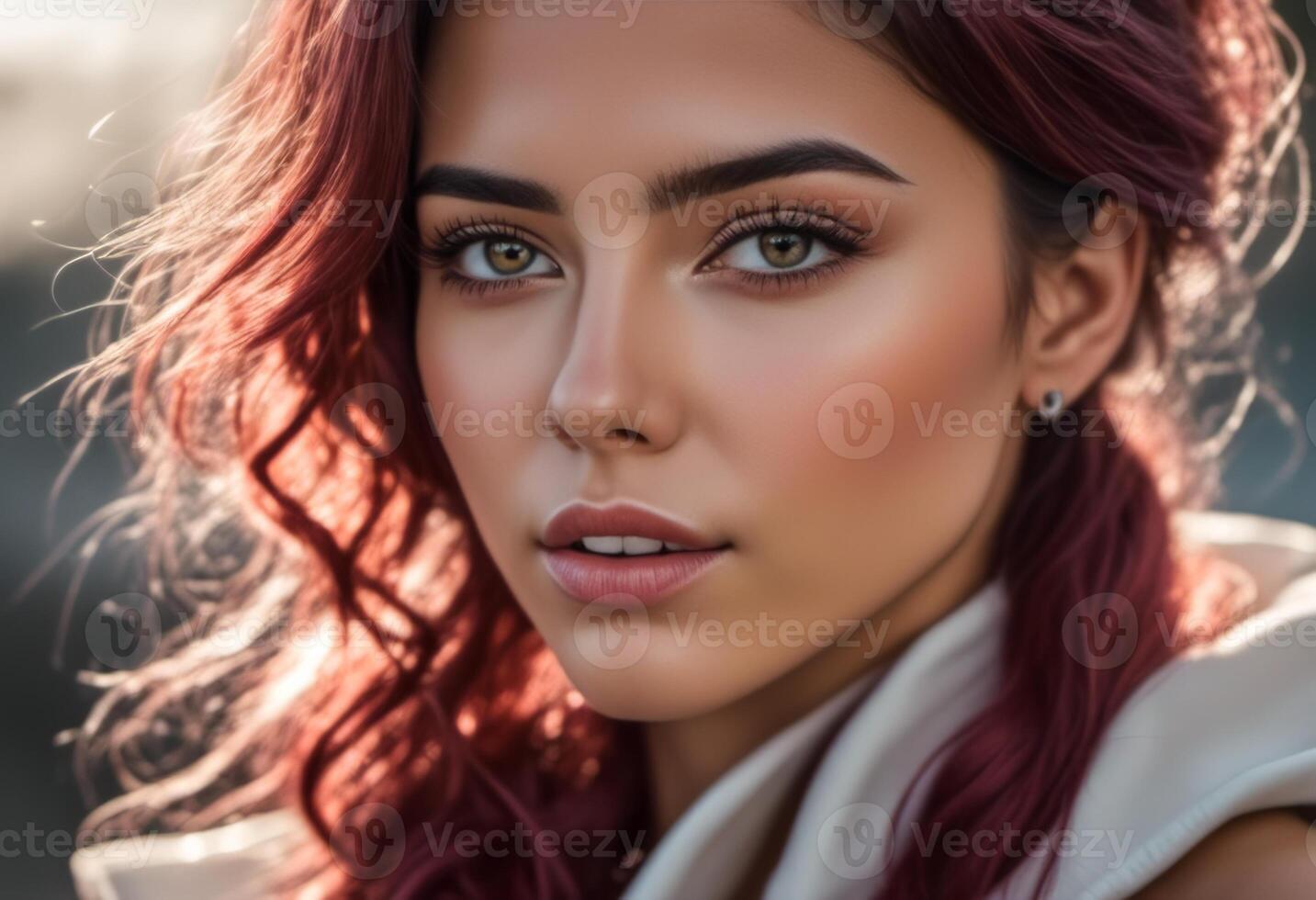 A Portrait Of Breathtakingly Gorgeous, Exotic, Beautiful Woman. photo