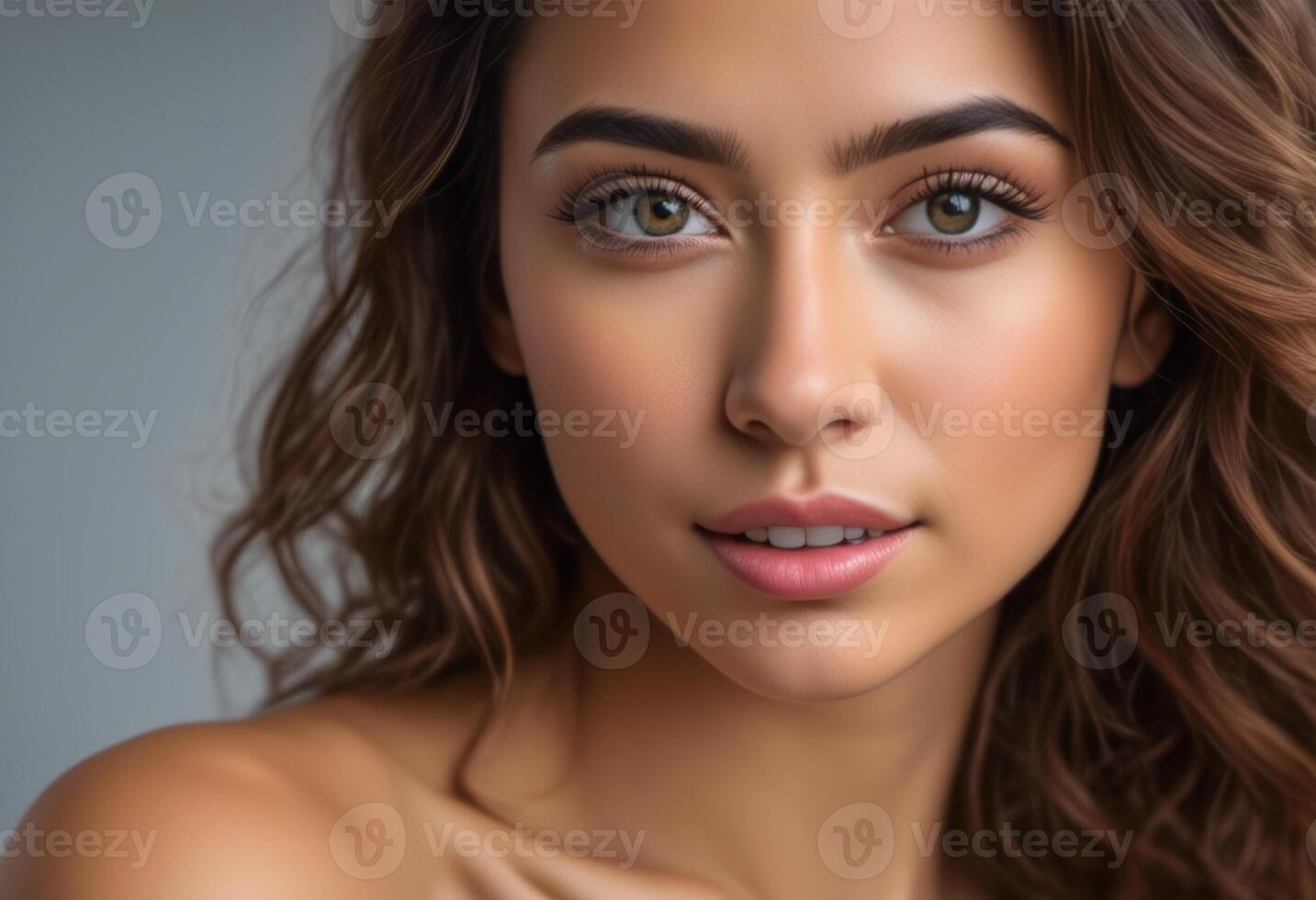 A Portrait Of Breathtakingly Gorgeous, Exotic, Beautiful Woman. photo