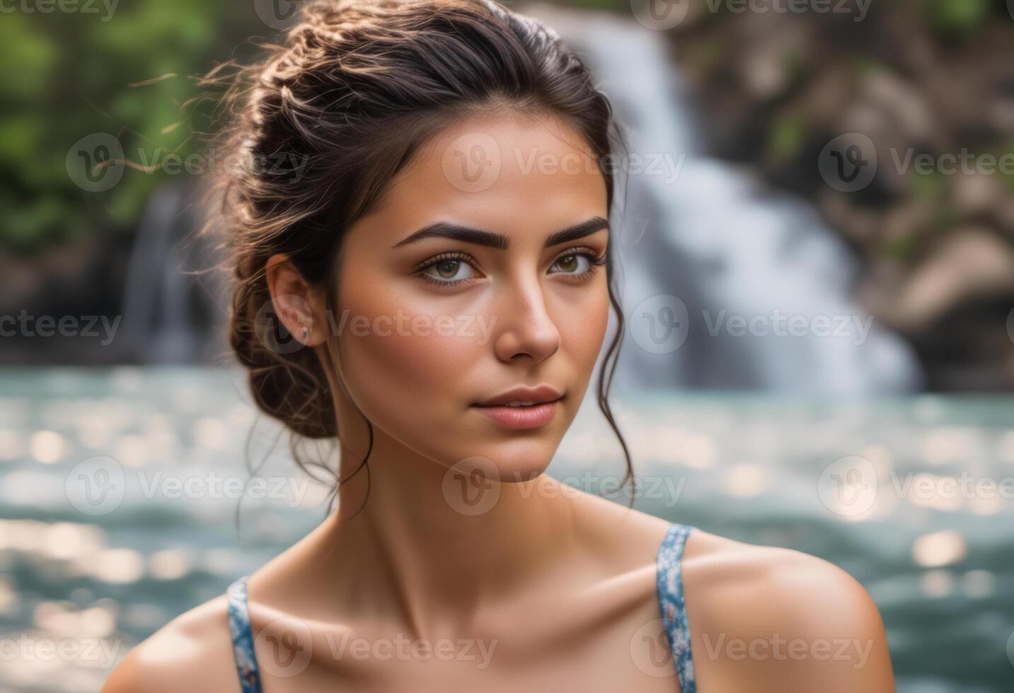 A Portrait Of Breathtakingly Gorgeous, Exotic, Beautiful Woman. photo