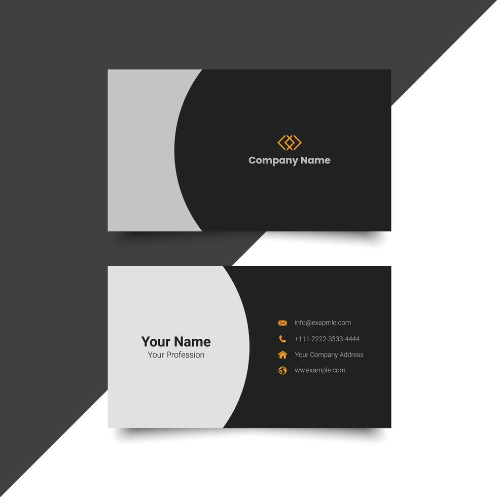 Simple clean business card Layout, clean vector
