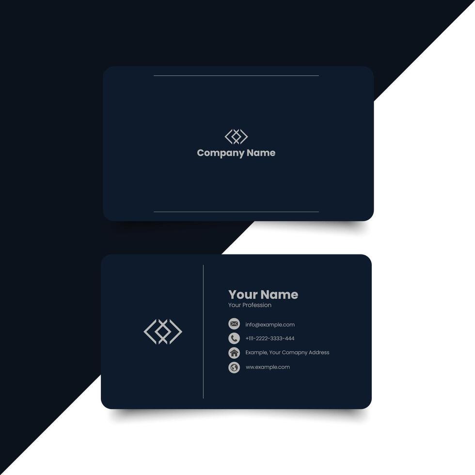 Simple modern clean business card Layout vector