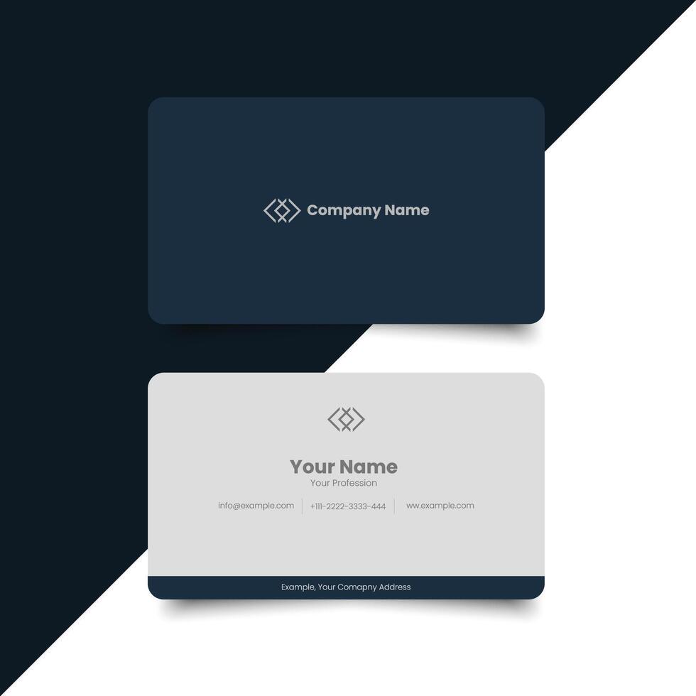 Simple Business Card Layout vector