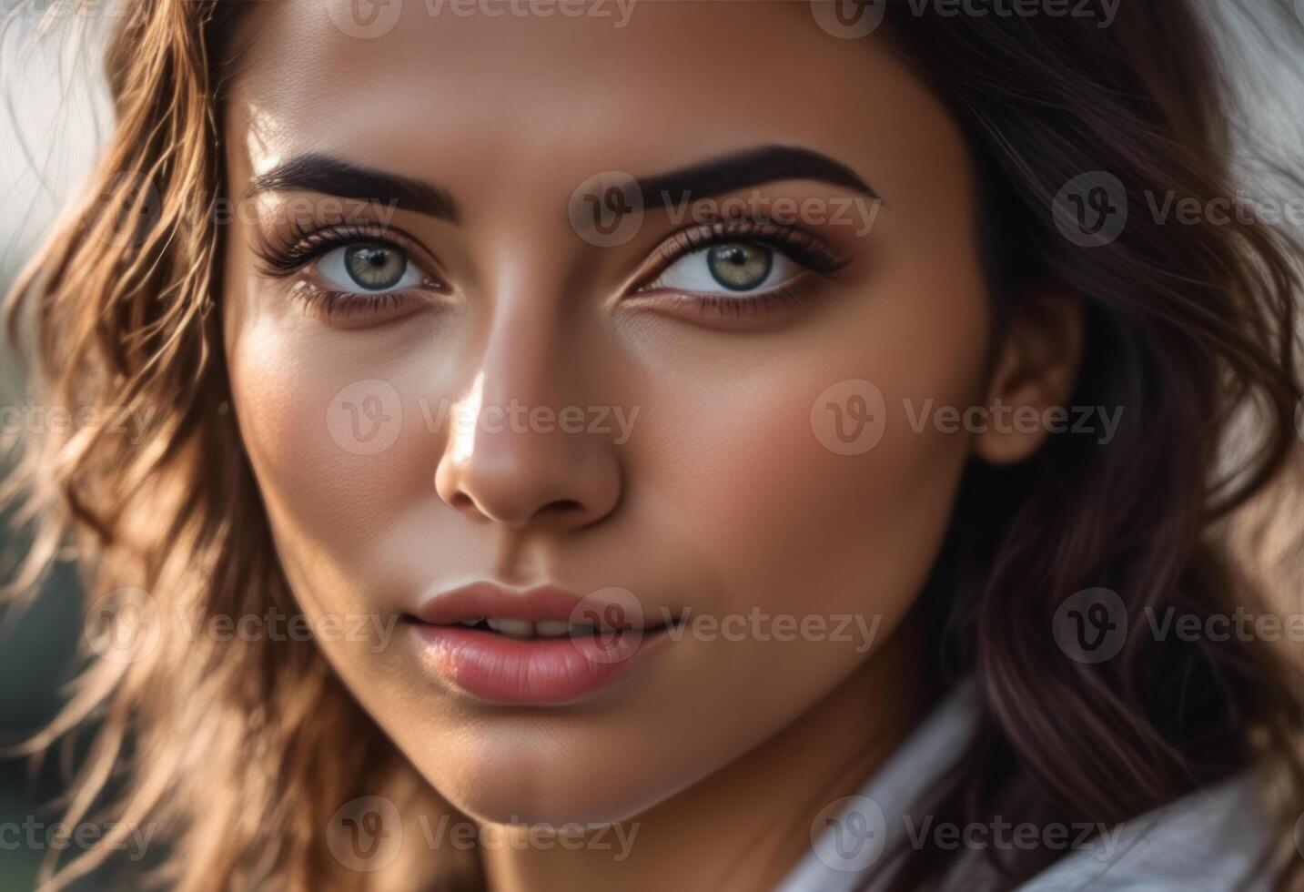 A Portrait Of Breathtakingly Gorgeous, Exotic, Beautiful Woman. photo