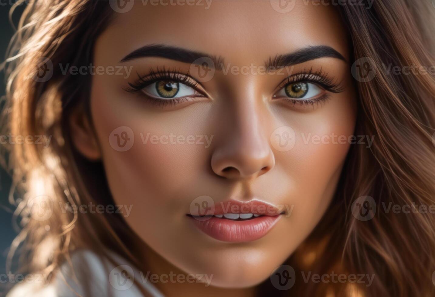 A Portrait Of Breathtakingly Gorgeous, Exotic, Beautiful Woman. photo