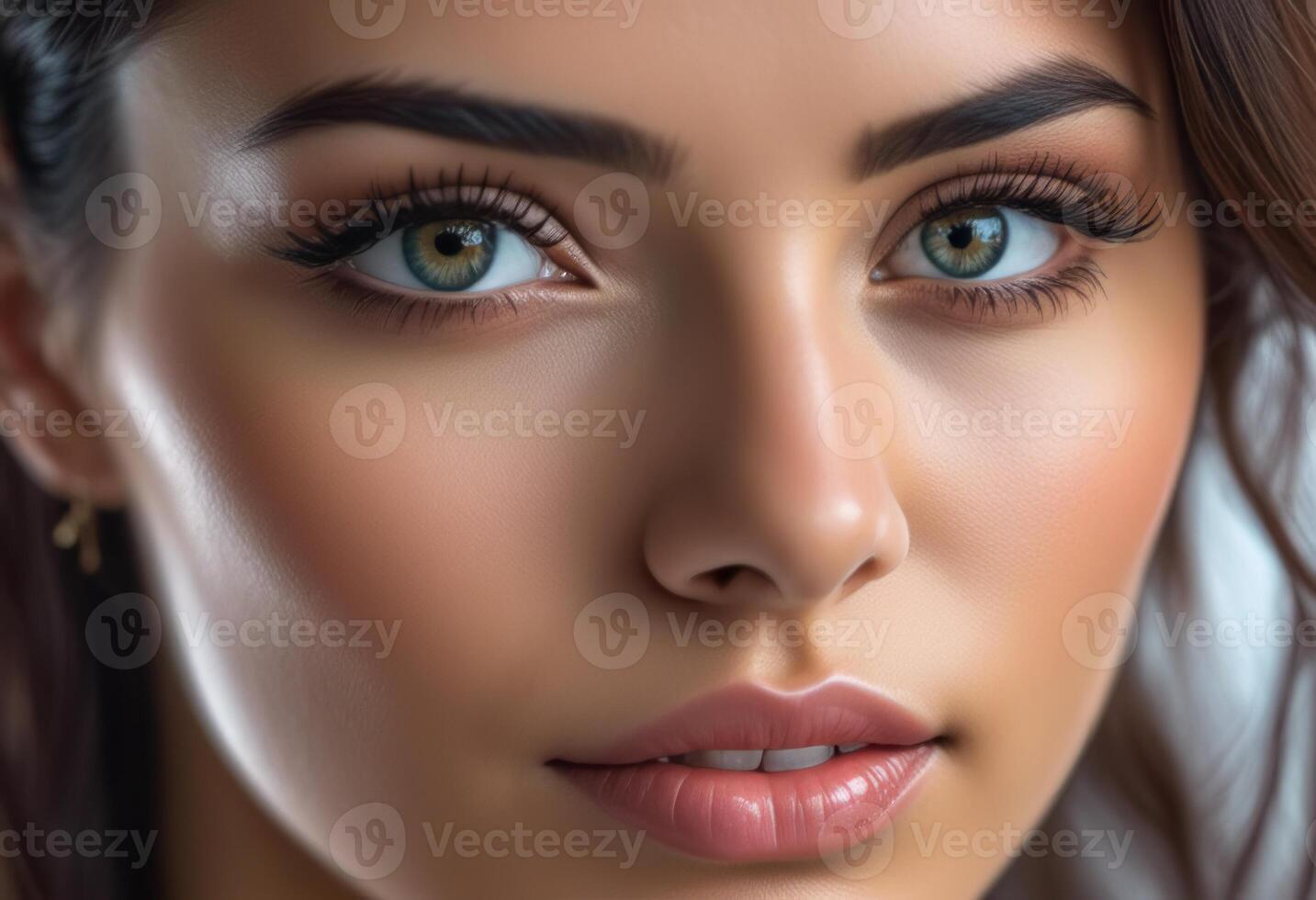 A Portrait Of Breathtakingly Gorgeous, Exotic, Beautiful Woman. photo