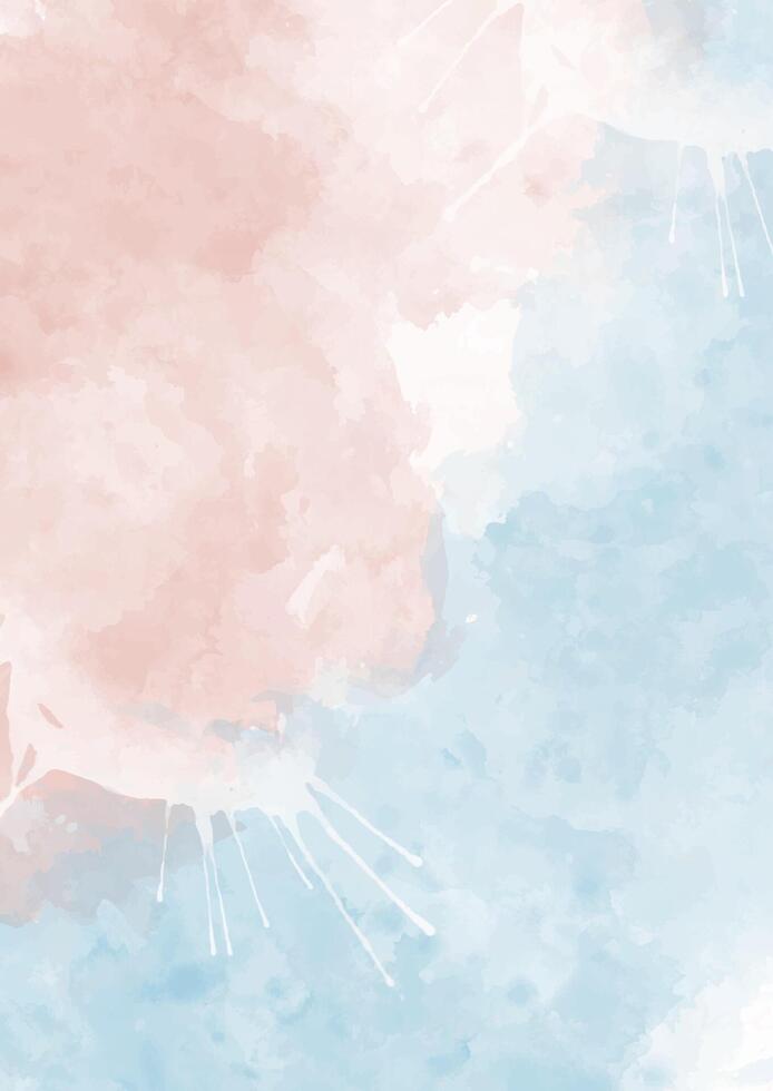 abstract hand painted pastel coloured watercolour background vector