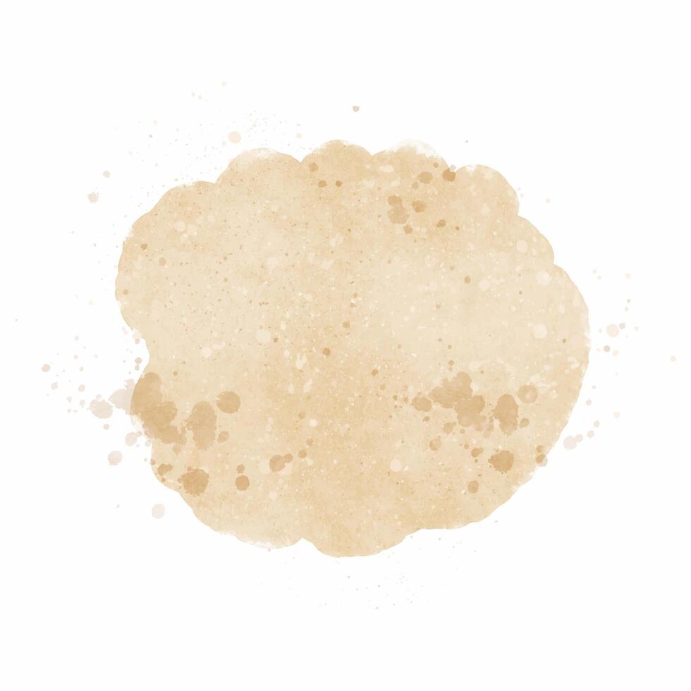 hand painted neutral coloured watercolour splatter design vector