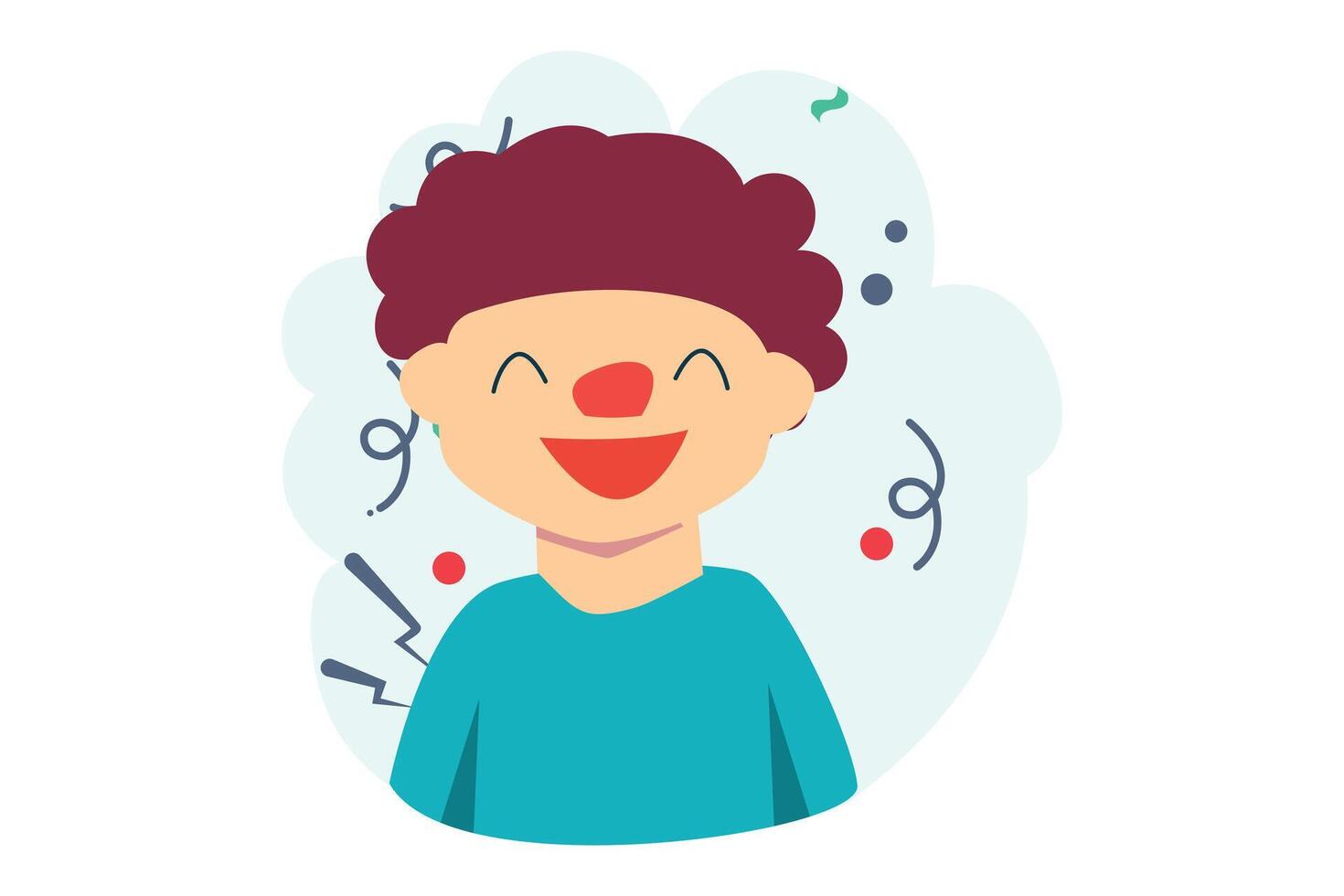 April Fools Flat Illustration Design vector