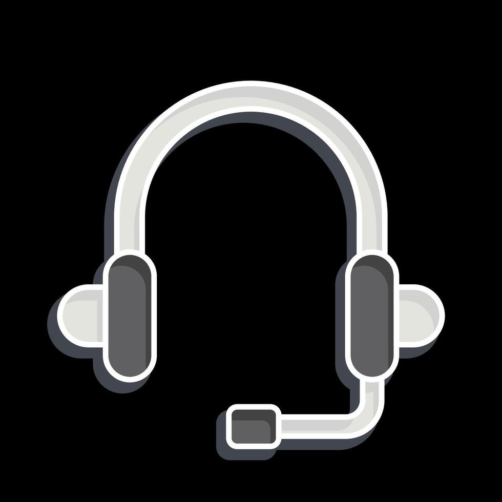 Icon Support. related to Remote Working symbol. glossy style. simple design illustration vector