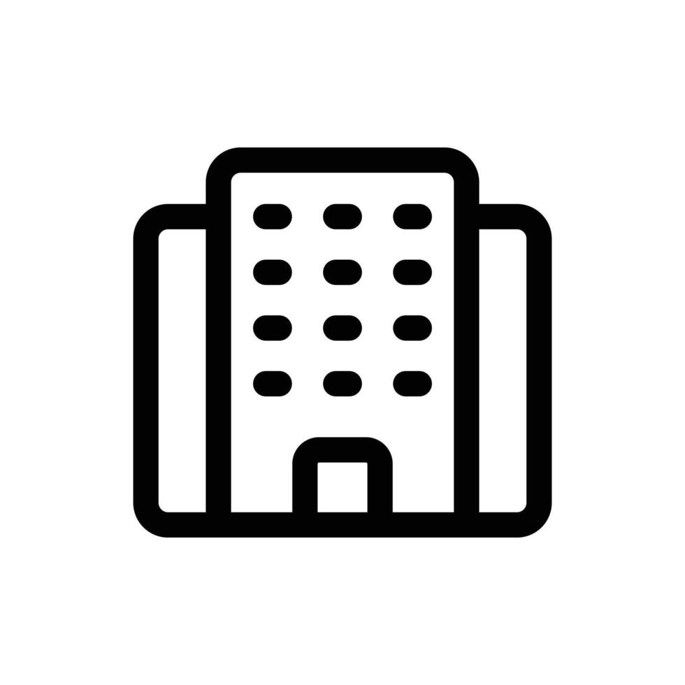 Simple Office line icon isolated on a white background vector
