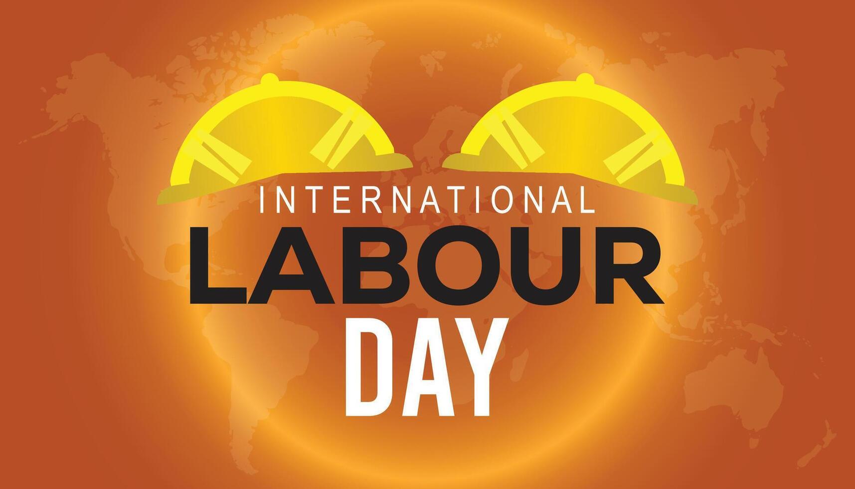 International Labour Day observed every year in May. Template for background, banner, card, poster with text inscription. vector