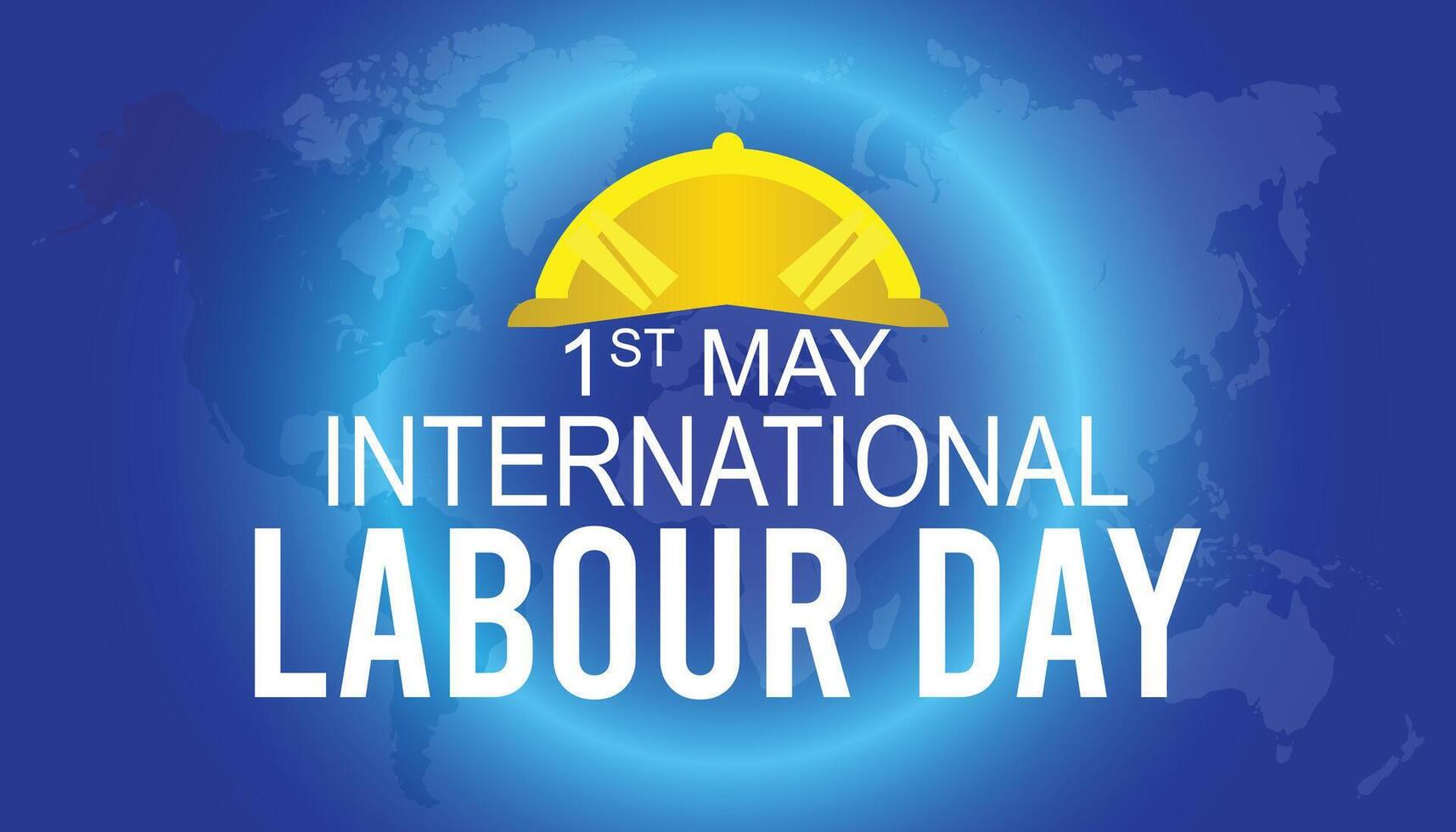 International Labour Day observed every year in May. Template for background, banner, card, poster with text inscription. vector