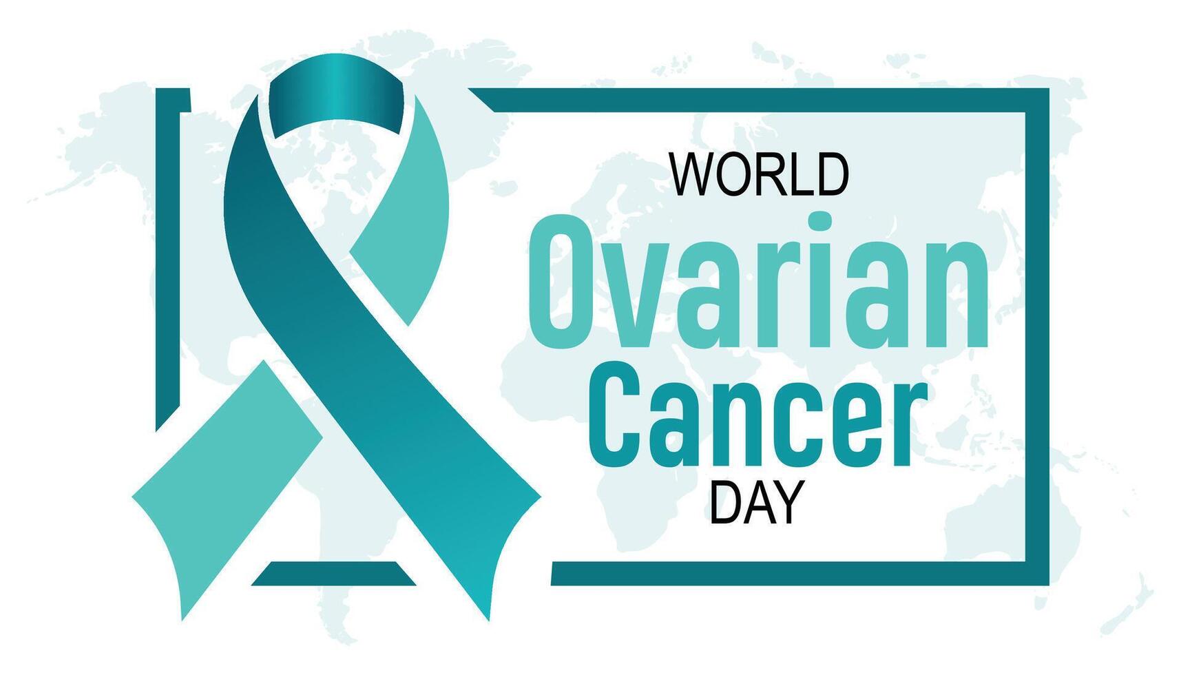 world ovarian cancer day observed every year in May. Template for background, banner, card, poster with text inscription. vector