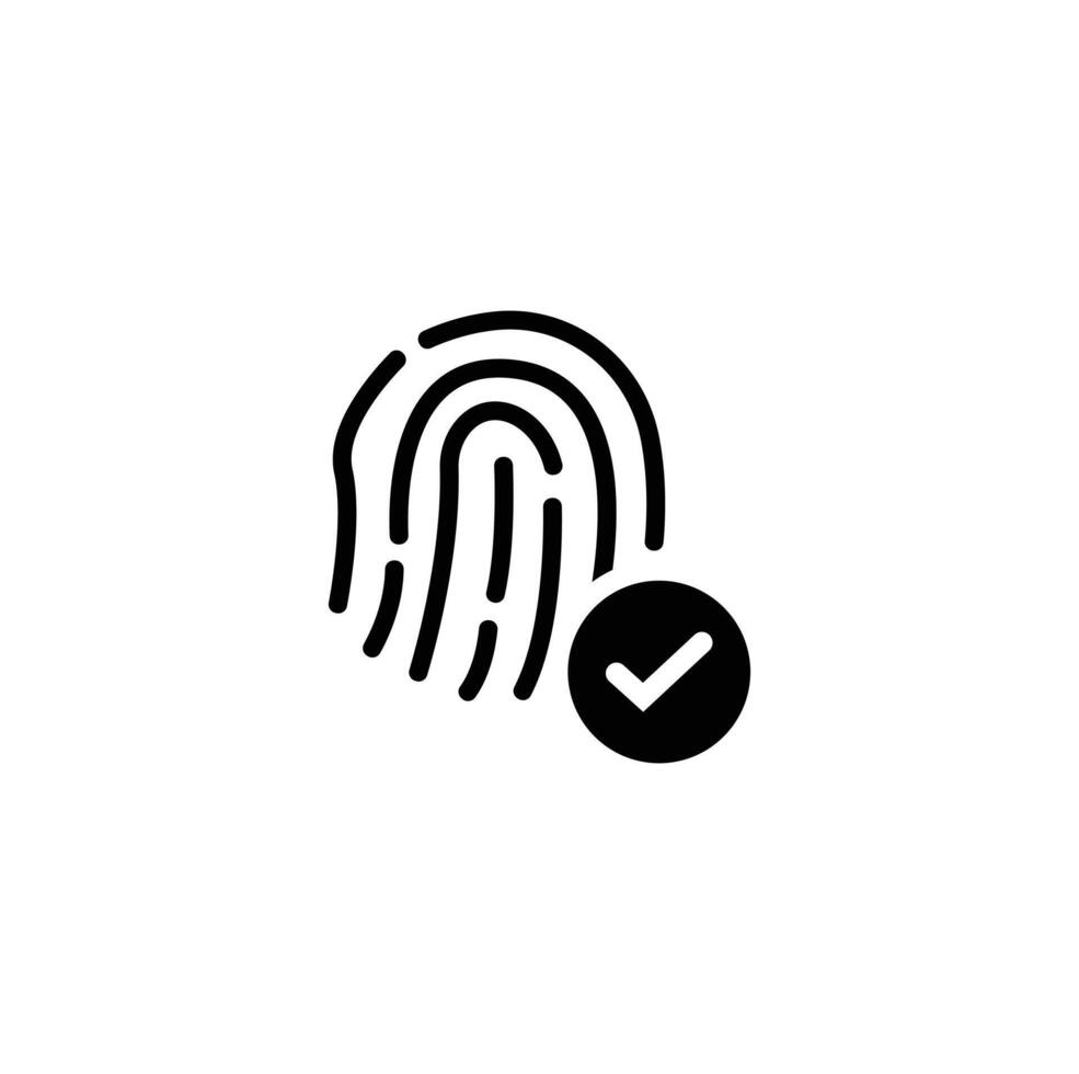 Identity icon set. Solid icon collection. illustration. Simple Set of ID and Verification Related Line Icons. vector