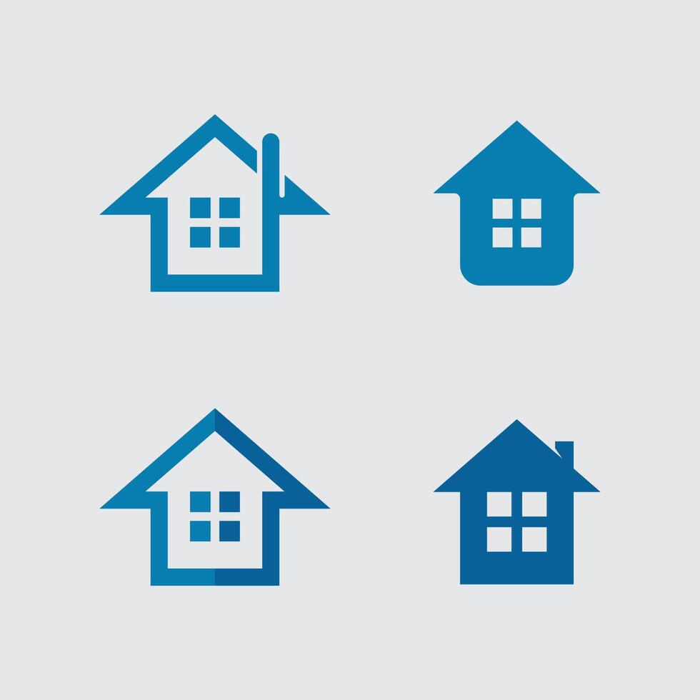 Home logo icon illustration design template.Home and house logo design , logo , architecture and building, design property , stay at home estate Business logo. vector