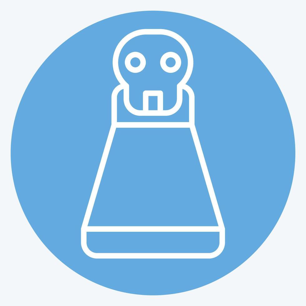 Icon Potion. related to Halloween symbol. blue eyes style. simple design illustration vector