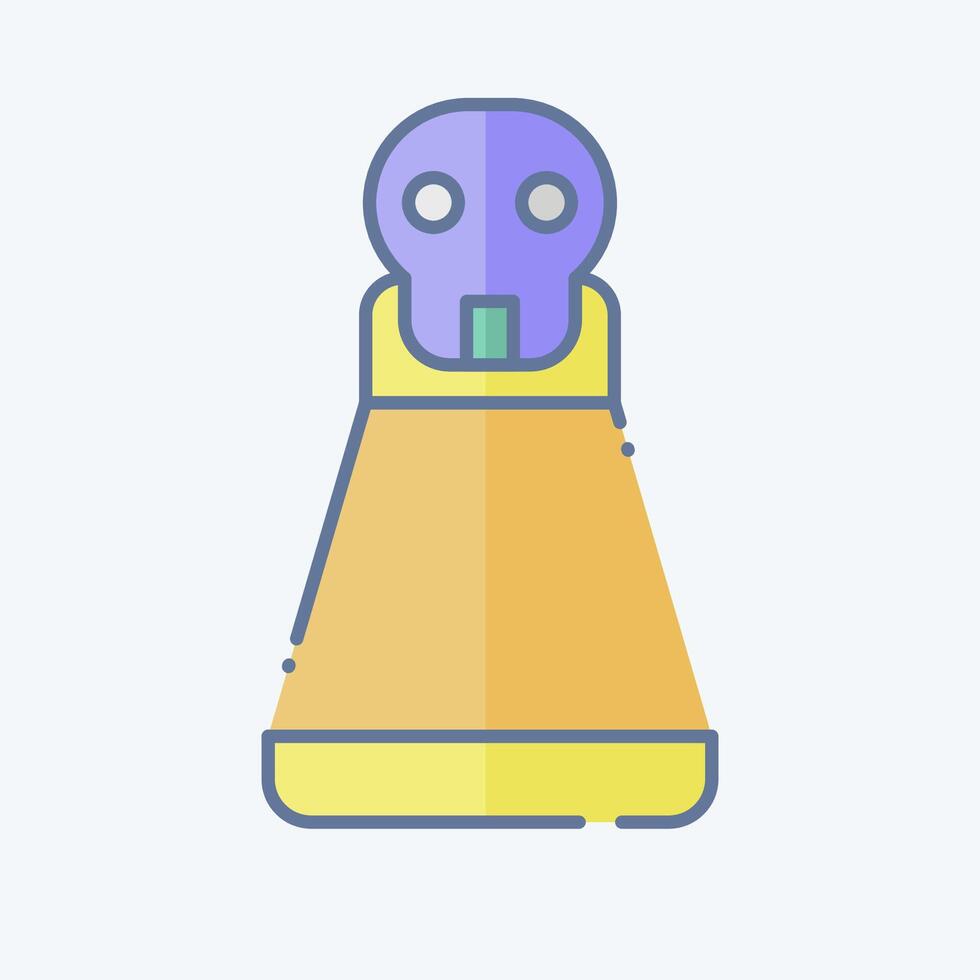 Icon Potion. related to Halloween symbol. doodle style. simple design illustration vector