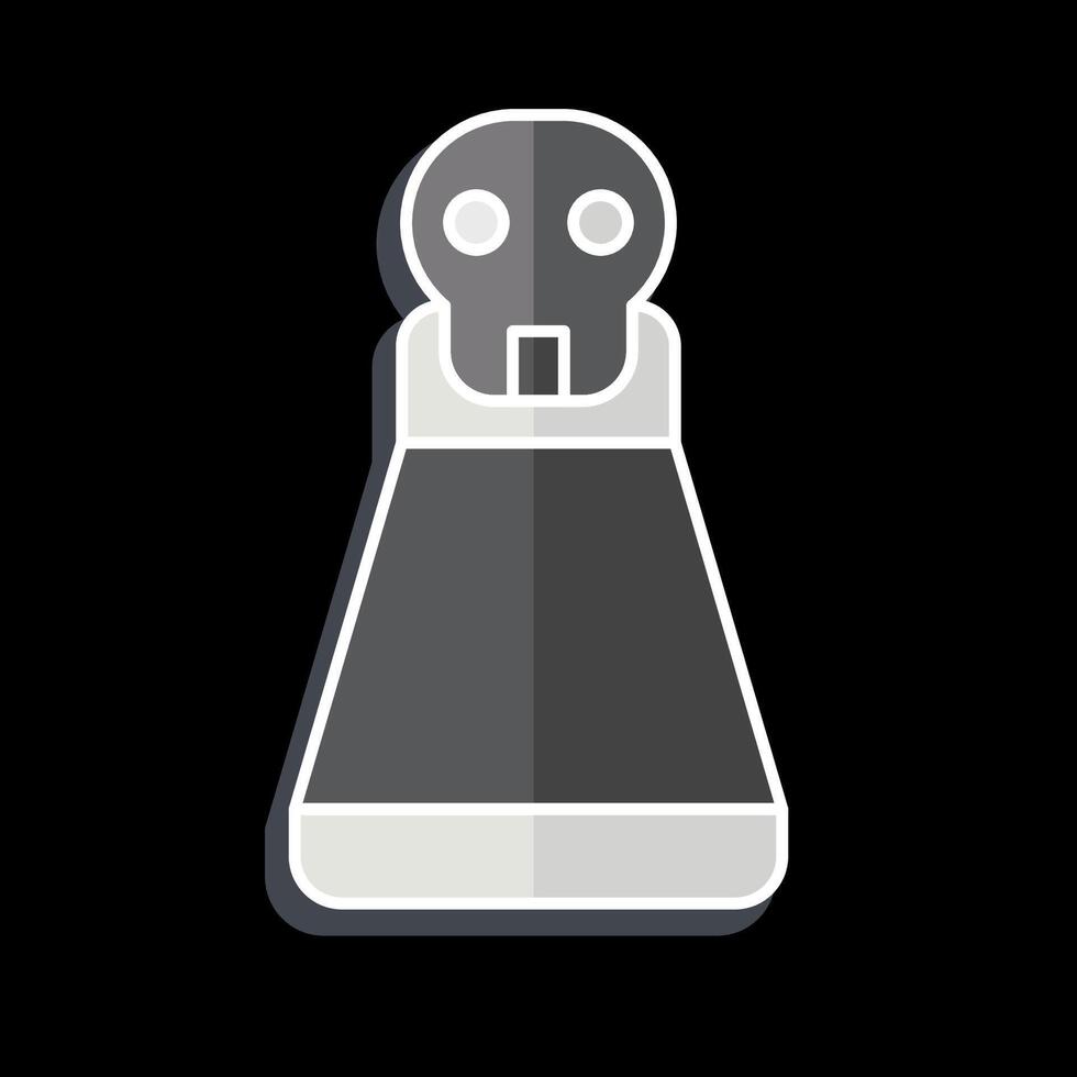 Icon Potion. related to Halloween symbol. glossy style. simple design illustration vector