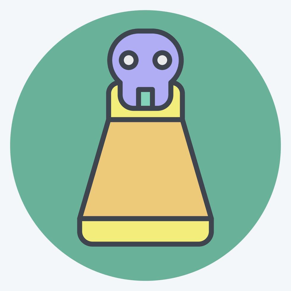 Icon Potion. related to Halloween symbol. color mate style. simple design illustration vector