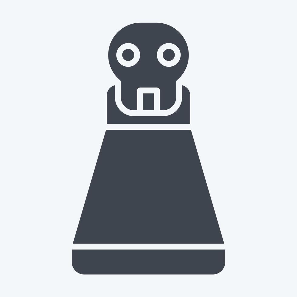 Icon Potion. related to Halloween symbol. glyph style. simple design illustration vector